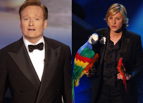 Conan O'Brien, Ellen DeGeneres Conan O'Brien, Ellen DeGeneres